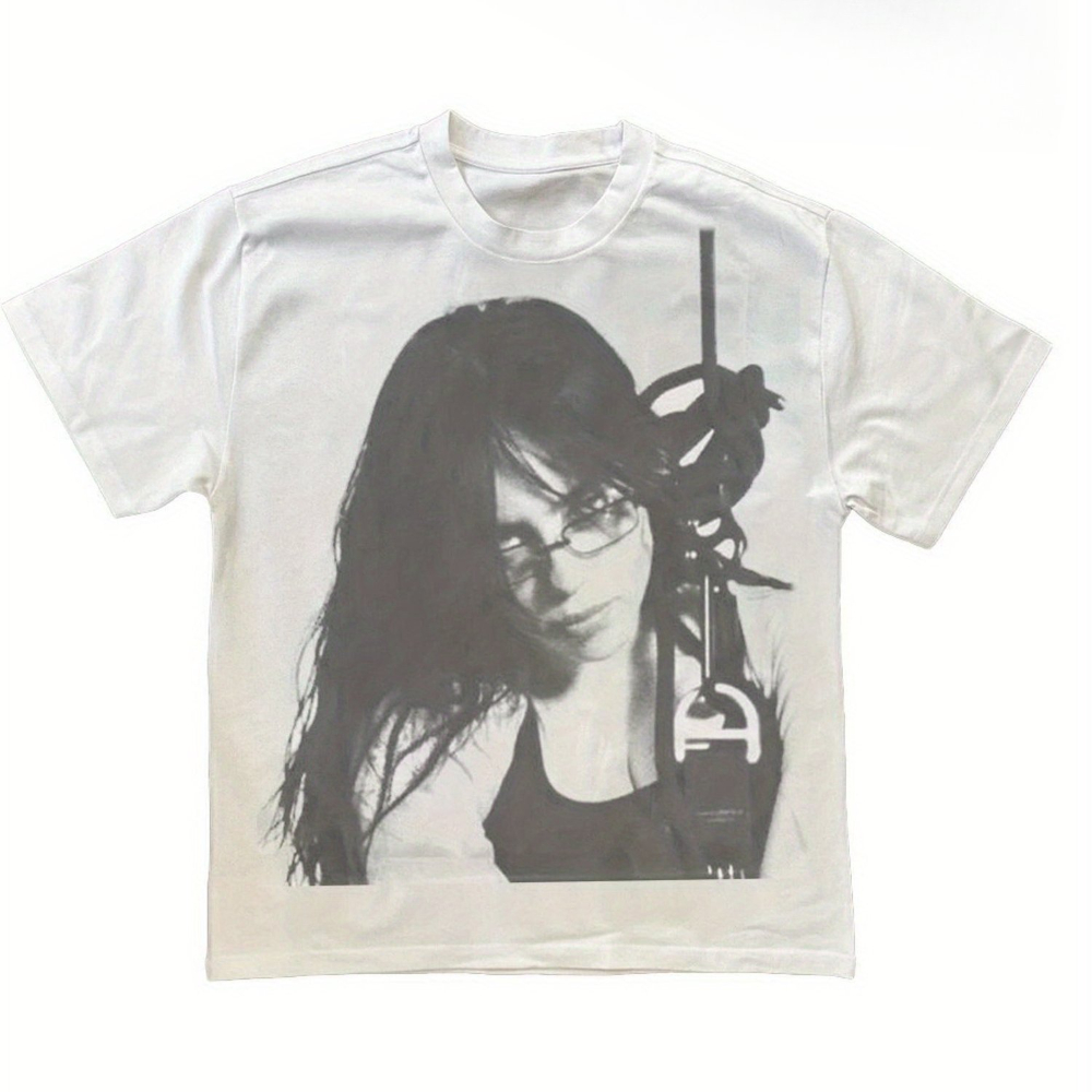 Summer Clothing Images - Billie E Retro Graphic Tee Shirt