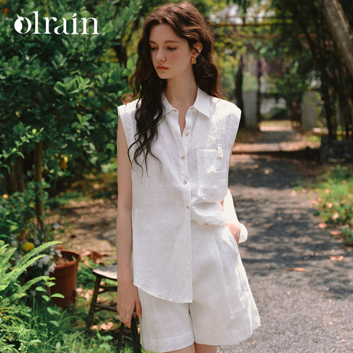 Summer Linen Clothing For Women - OLrain 2 Piece Shorts Sets 2026