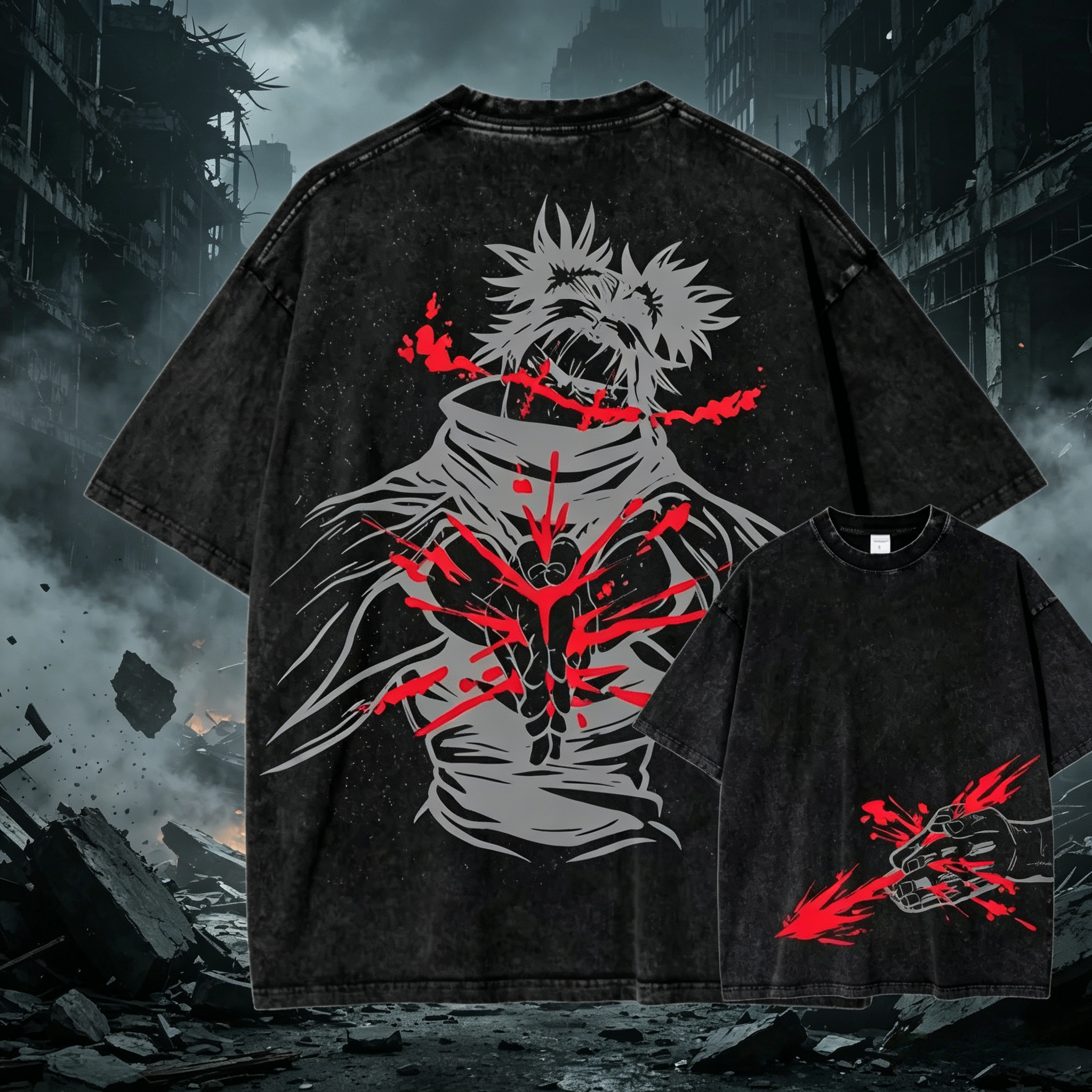 Vintage Summer Clothing Men - 2026 Summer Japan Anime Jujutsu Kaisen