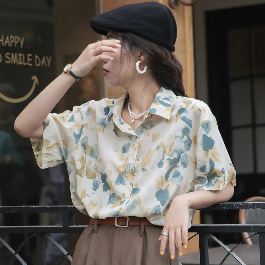 Summer Clothing Teens - Print Shirts Summer Women's T-Shirts Loose