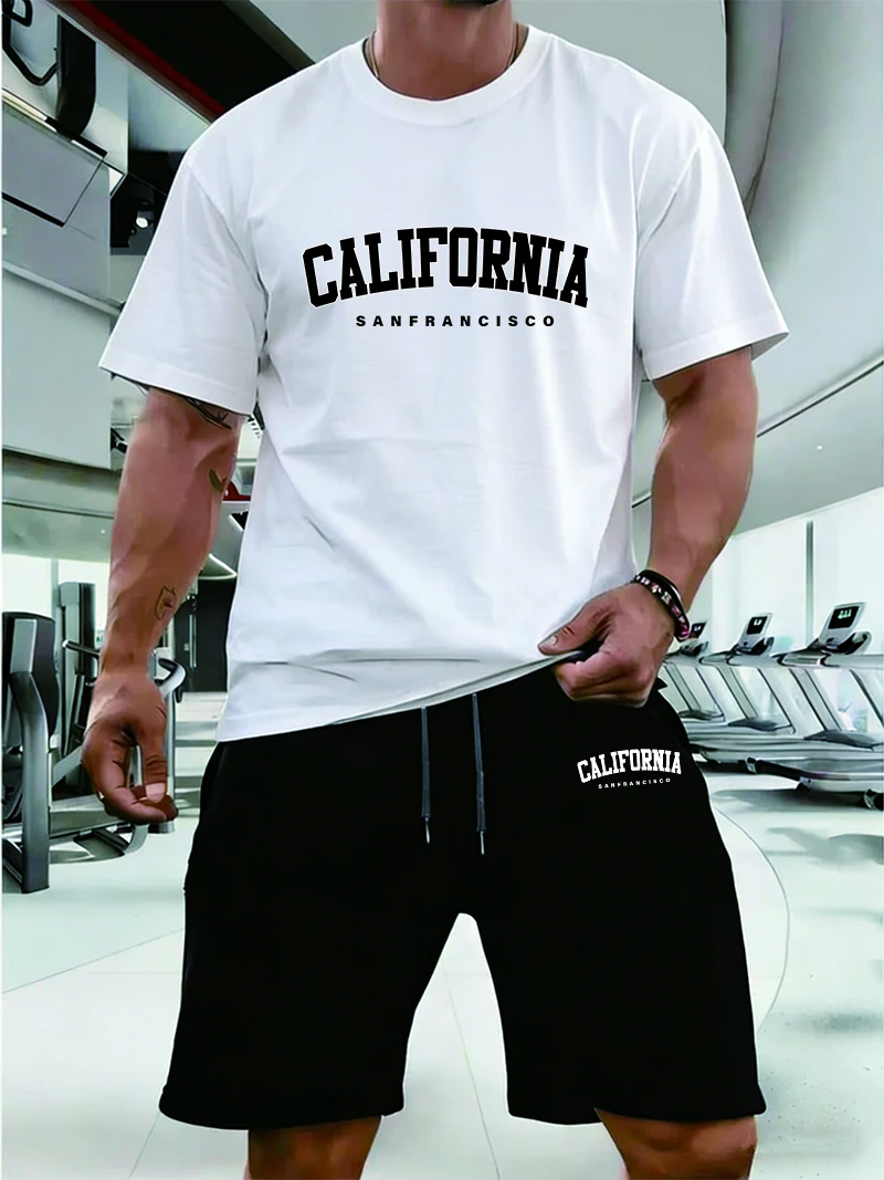 Summer Clothing Sale Men - Hot Sales Mens Tracksuit Casual T-shirts