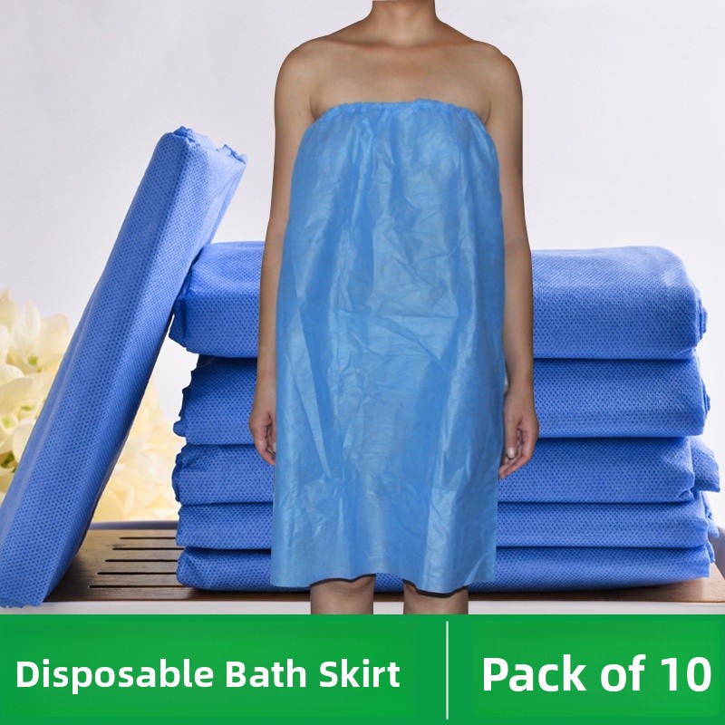 Summer House Clothing - Disposable Non-woven Fabric Bath Robe Women's