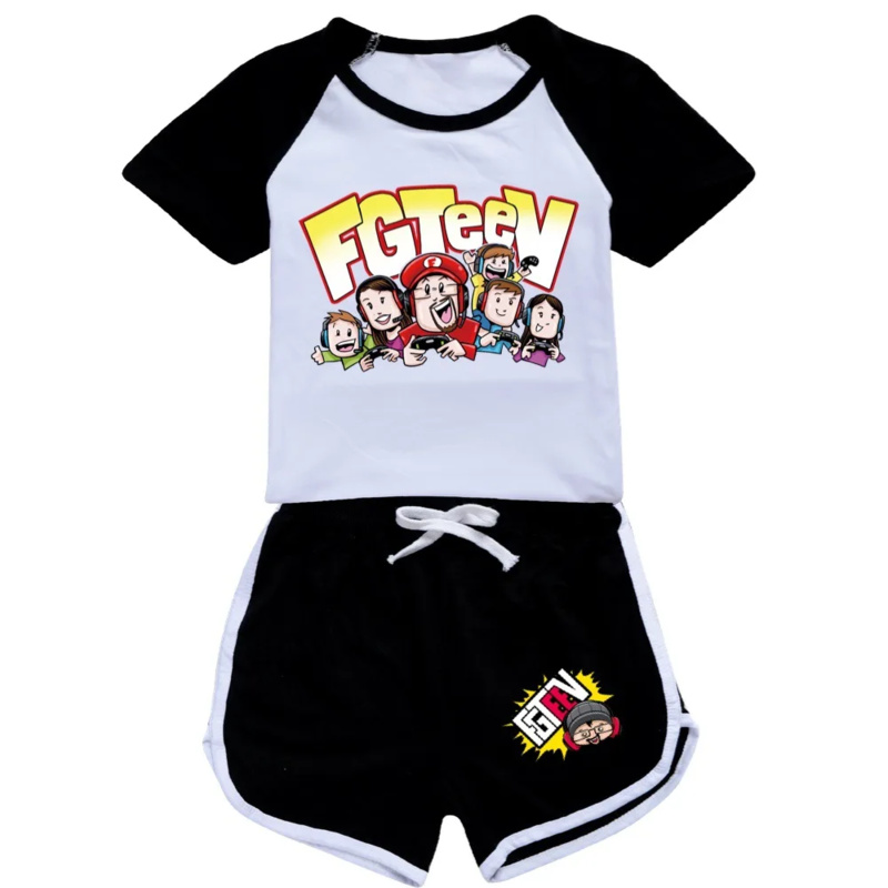 Summer Clothing For Girls - AIAI 2025Fgteeve Kids Clothes Boys Girls