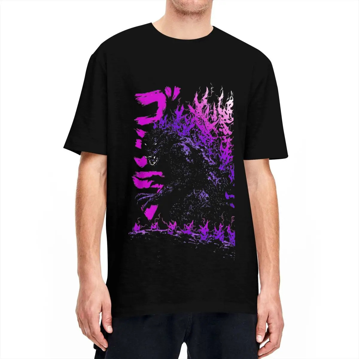 Vintage Summer Clothing Men - Men Millenium Godzillas T-Shirts Movie Monters