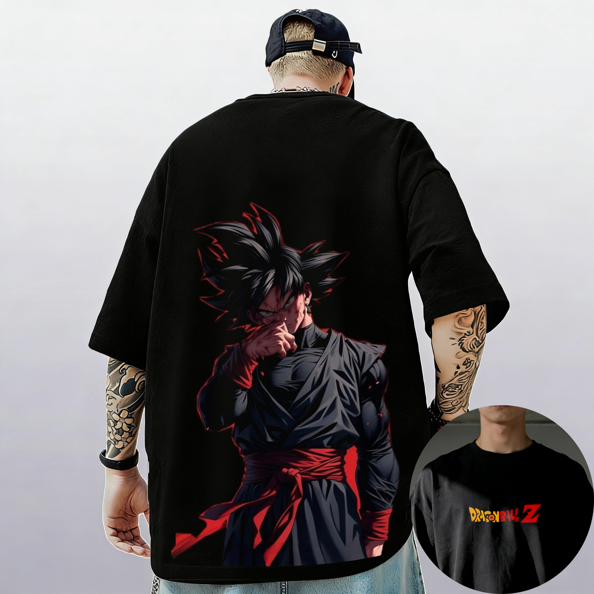 Vintage Summer Clothing Men - Dragon Ball Z Print Short Sleeve