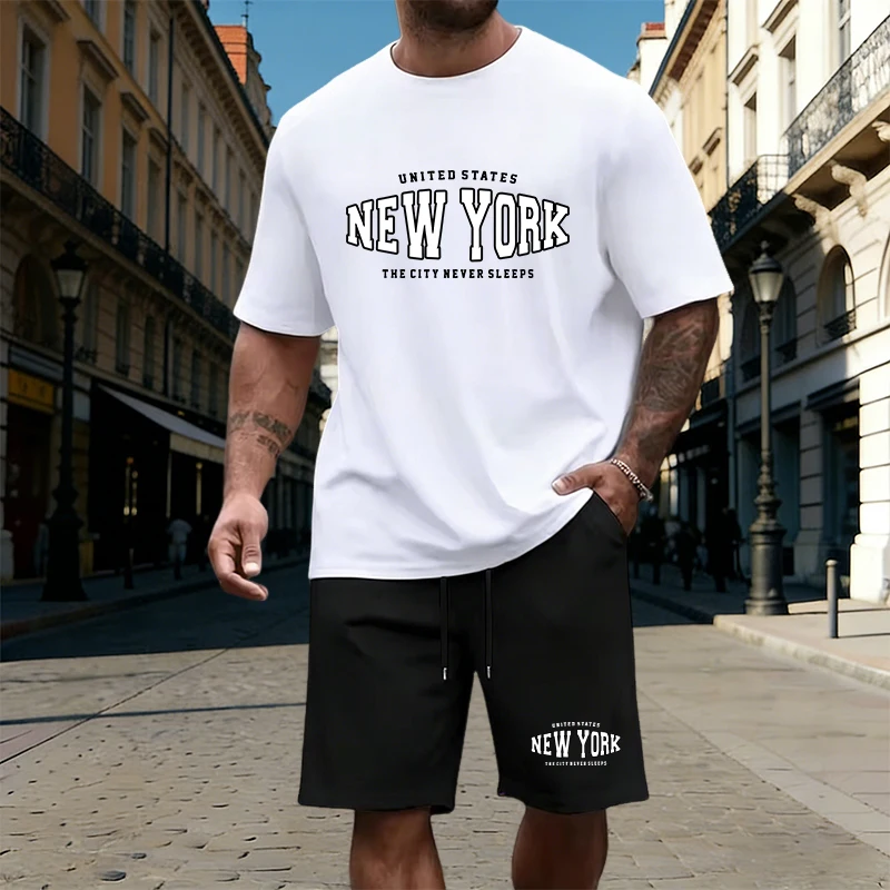 Mens T-Shirt Tracksuit Printin – обзор и цена Summer Knit Clothing