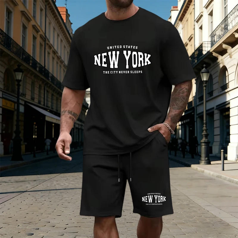 Mens T-Shirt Tracksuit Printin – обзор и цена Summer Knit Clothing