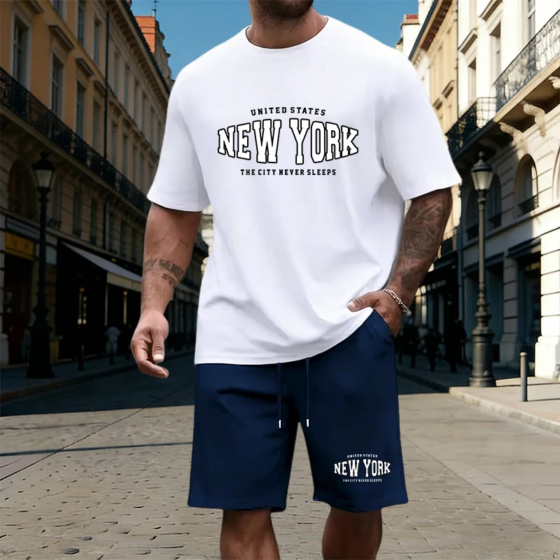 Mens T-Shirt Tracksuit Printin – обзор и цена Summer Knit Clothing