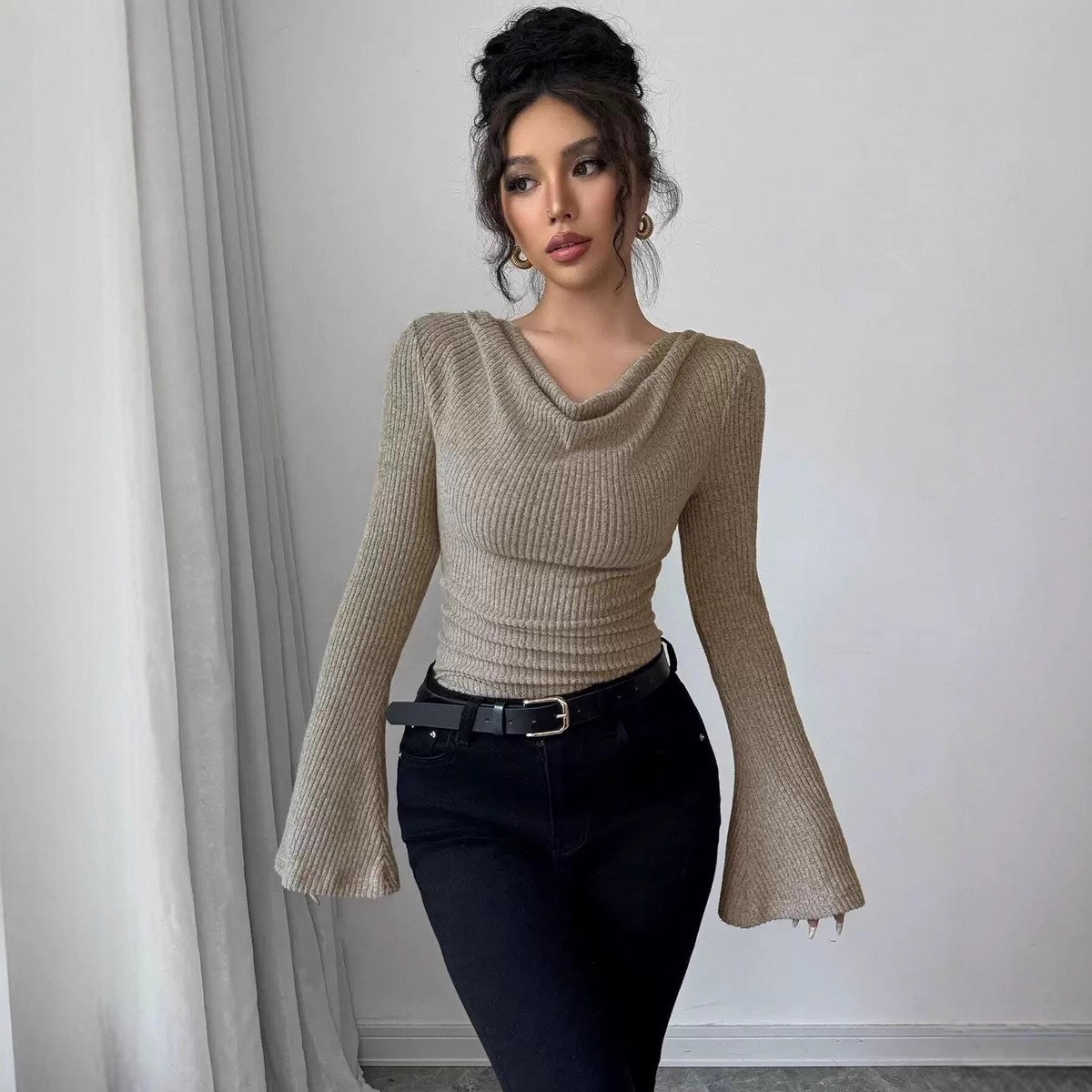 Women's Blouse Longsleeve Soli – обзор и цена Off Shoulder Blouse