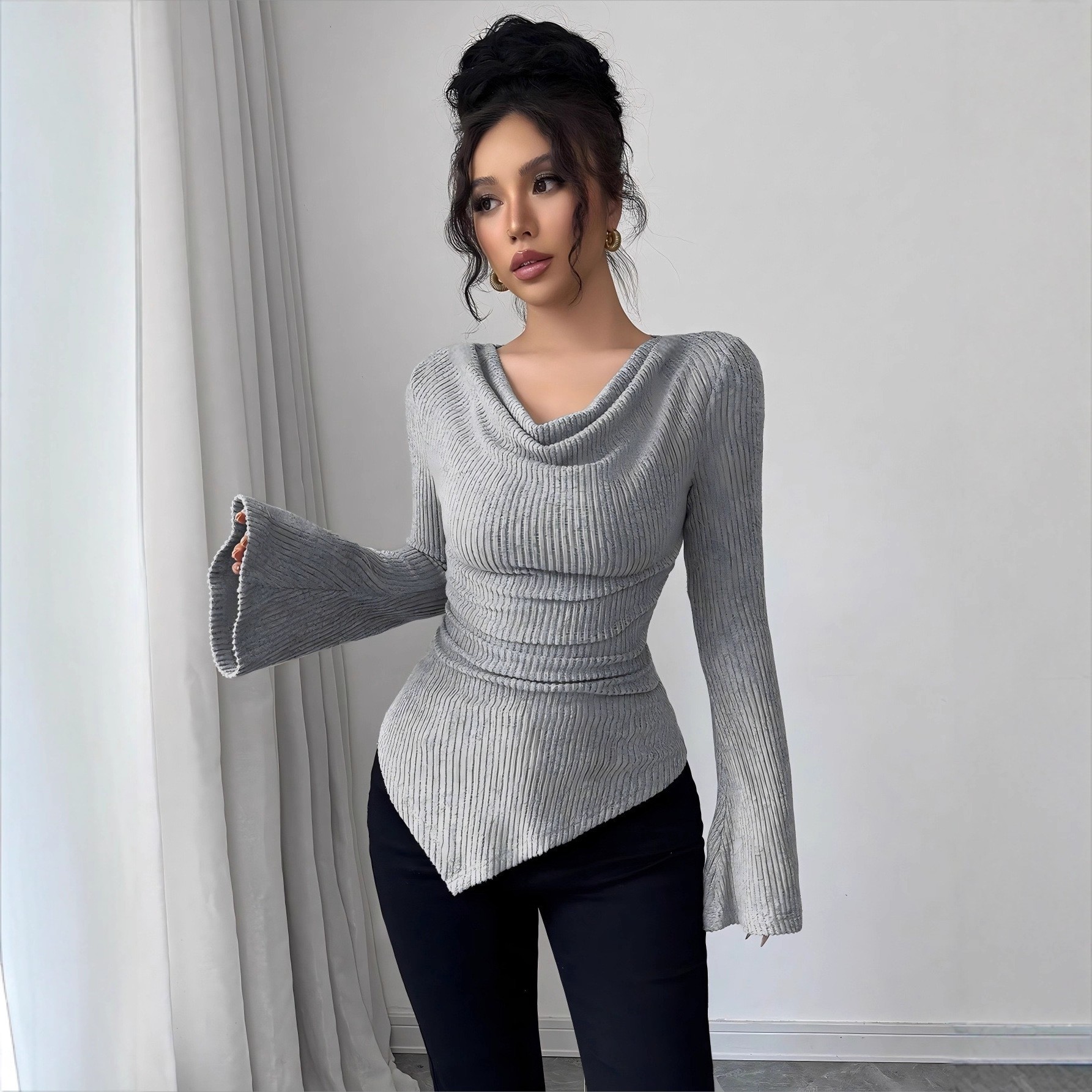 Women's Blouse Longsleeve Soli – обзор и цена Off Shoulder Blouse