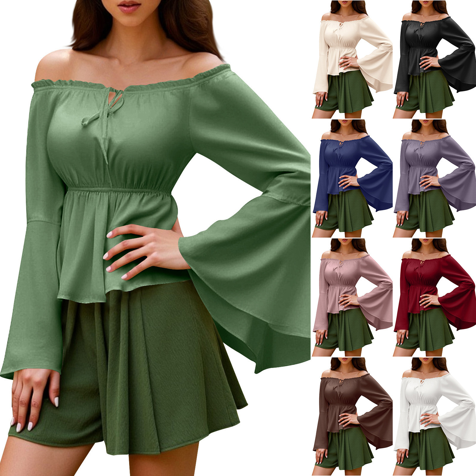 Womens Blouse Gothic Renaissan – обзор и цена Off Shoulder Blouse