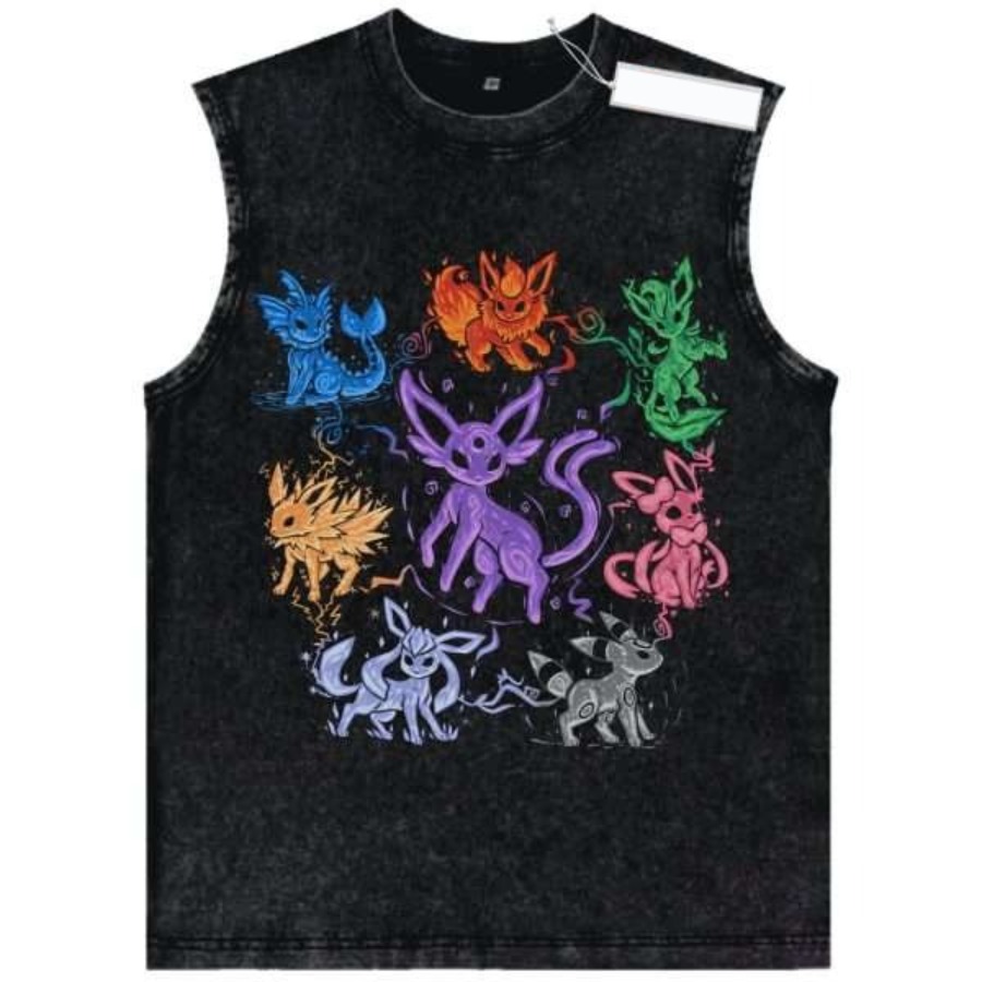 Vintage Washed Pokemon Charact – обзор и цена Vintage Summer Clothing Men