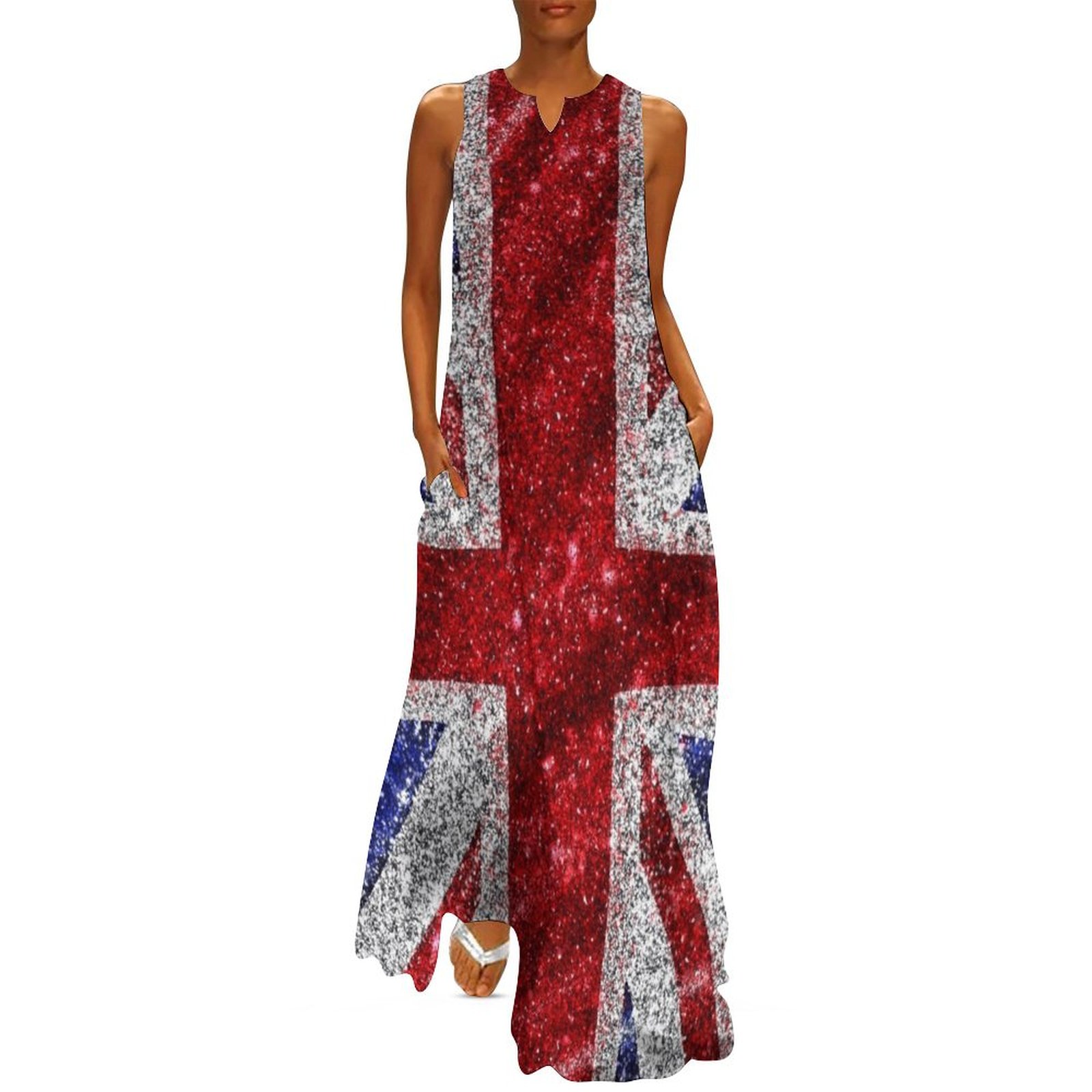 Faux Glitter Union Jack Flag U – обзор и цена Summer Clothing Women Uk