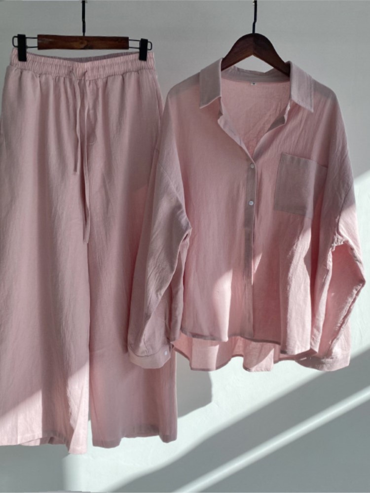 Spring Women's Two Piece Set C – обзор и цена Summer Linen Clothing For Women