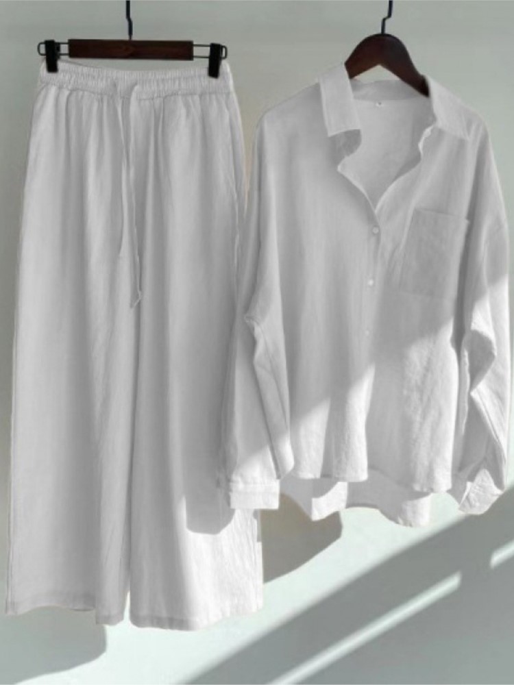 Spring Women's Two Piece Set C – обзор и цена Summer Linen Clothing For Women