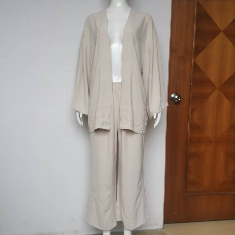 Women's Linen Trouser Suit Wit – обзор и цена Summer Linen Clothing For Women