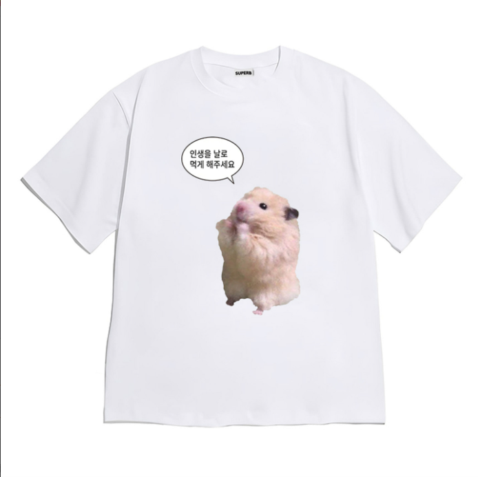 Funny Hamster Meme Graphic T-S – обзор и цена Summer Clothing Teens