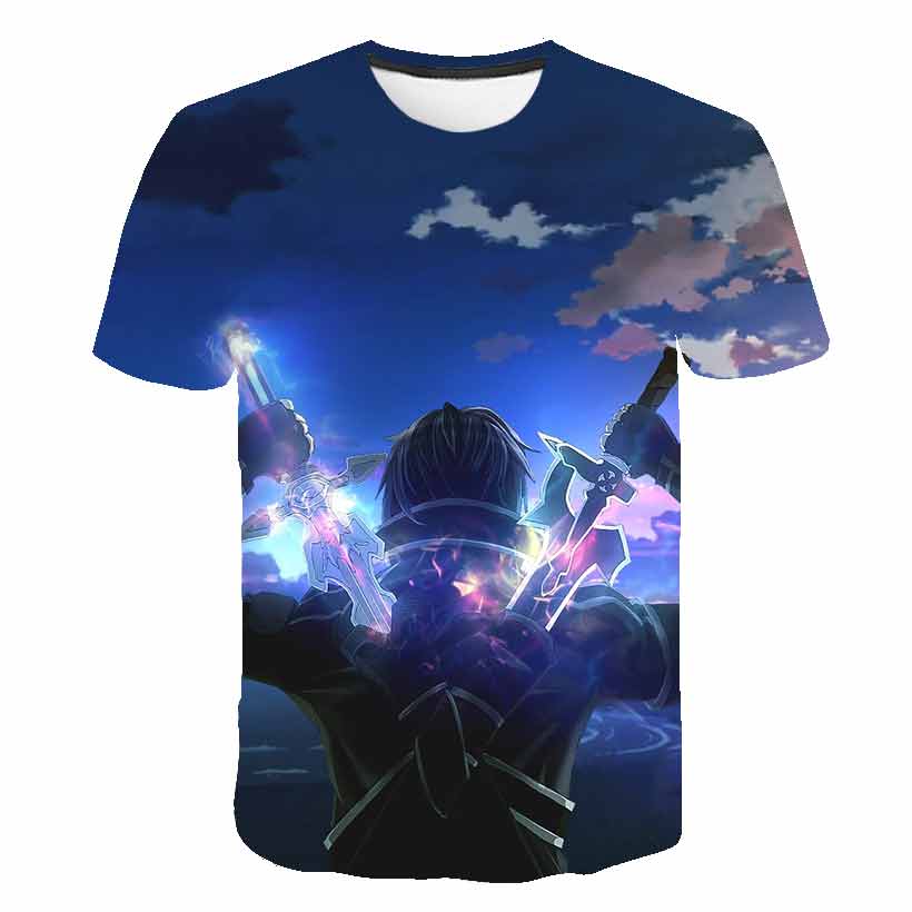 Anime 3D-printed Sword Art Onl – обзор и цена Summer Clothing Online Shopping