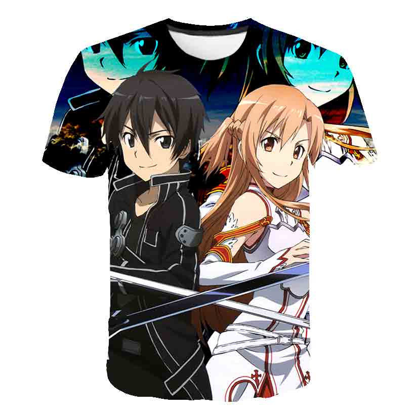 Anime 3D-printed Sword Art Onl – обзор и цена Summer Clothing Online Shopping