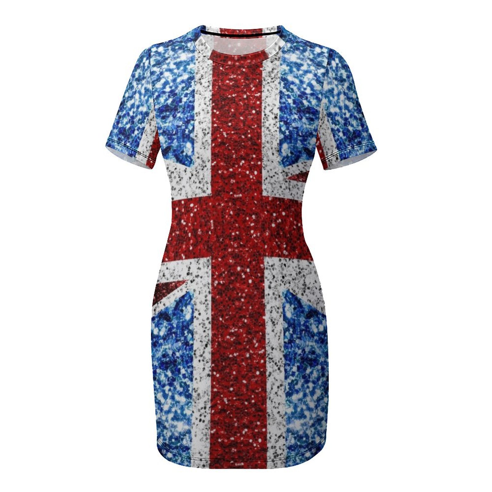 UK flag red blue white faux sp – обзор и цена Summer Clothing Women Uk