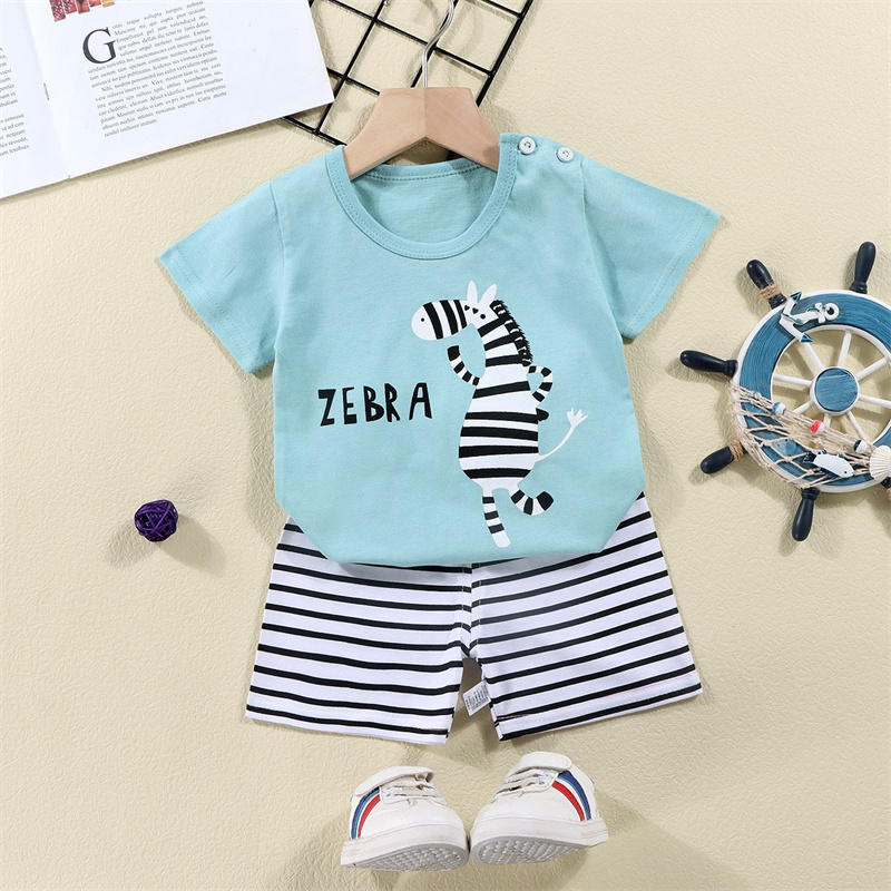 Cotton Tees+Shorts 2-piece Tra – обзор и цена Summer Clothing Baby Boy