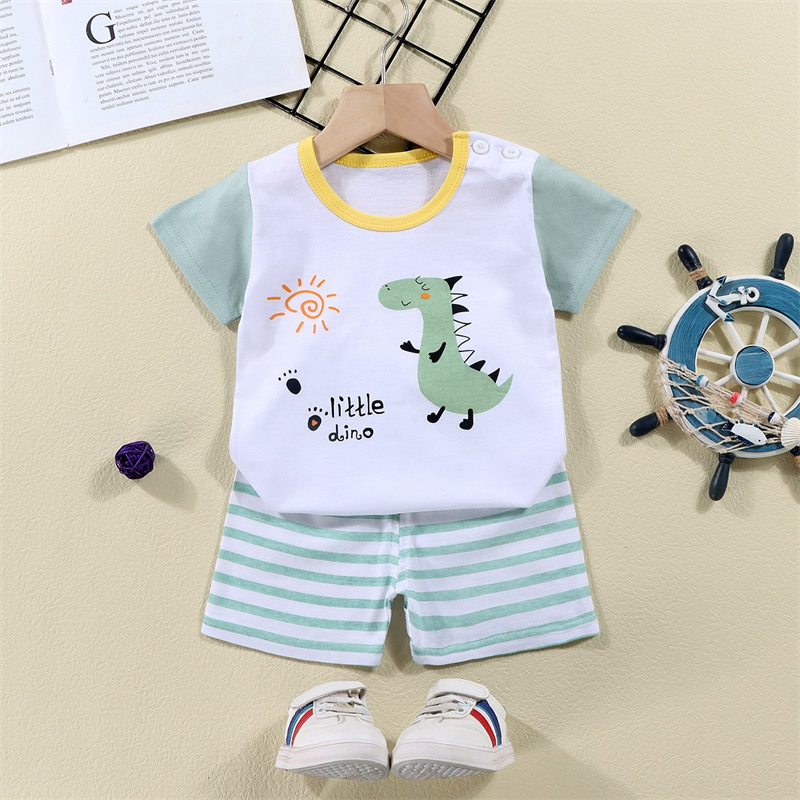 Cotton Tees+Shorts 2-piece Tra – обзор и цена Summer Clothing Baby Boy