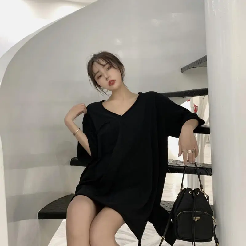 Long Short Sleeve Baggy T Shir – обзор и цена Summer Clothing Reviews