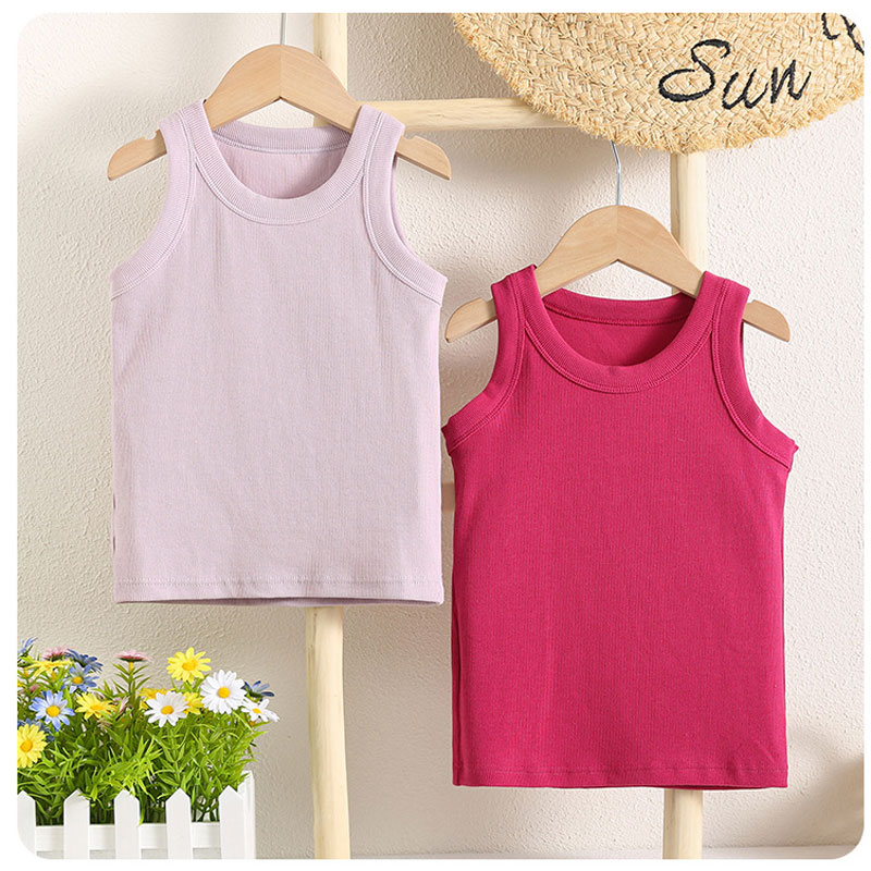 Kids Sleeveless T-shirts Candy – обзор и цена Summer Clothing Baby Boy