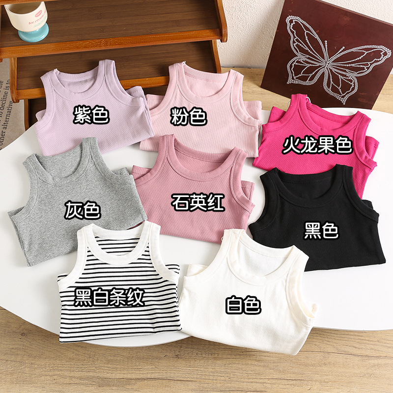 Kids Sleeveless T-shirts Candy – обзор и цена Summer Clothing Baby Boy