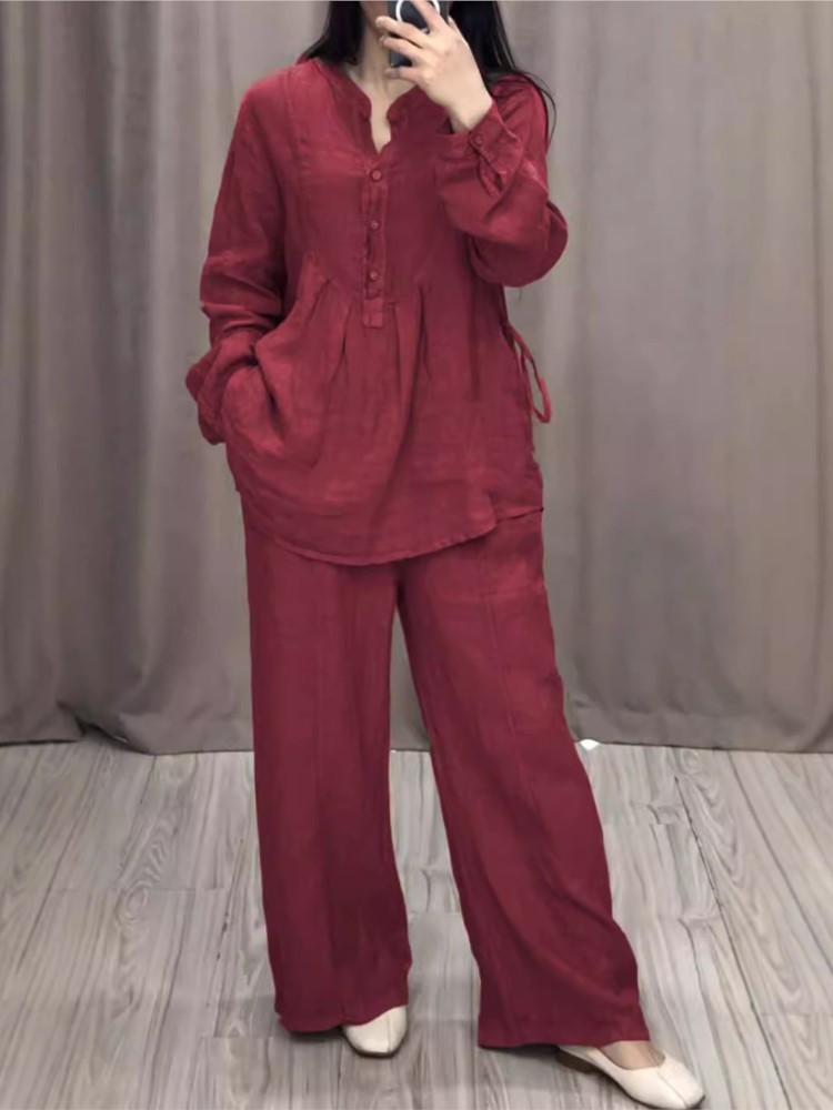 Women's 2 Piece Set Fashion Of – обзор и цена Summer Linen Clothing For Women