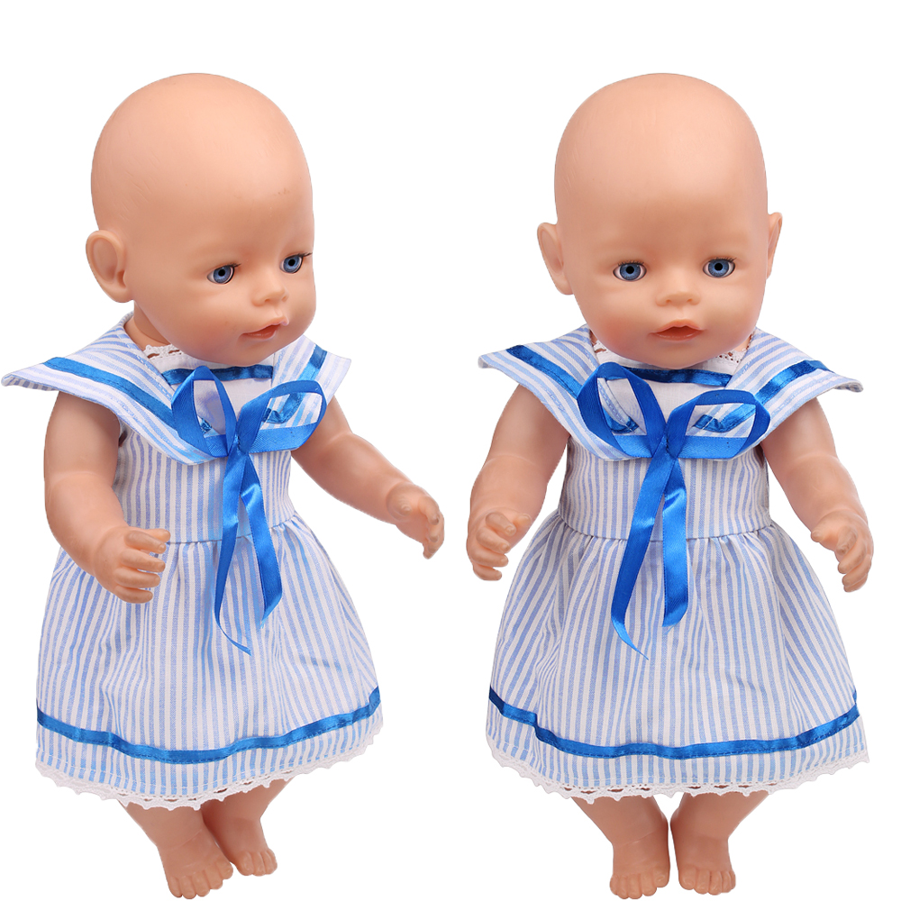 43cm Girl Doll Blue Striped Sa – обзор и цена Summer Away Clothing