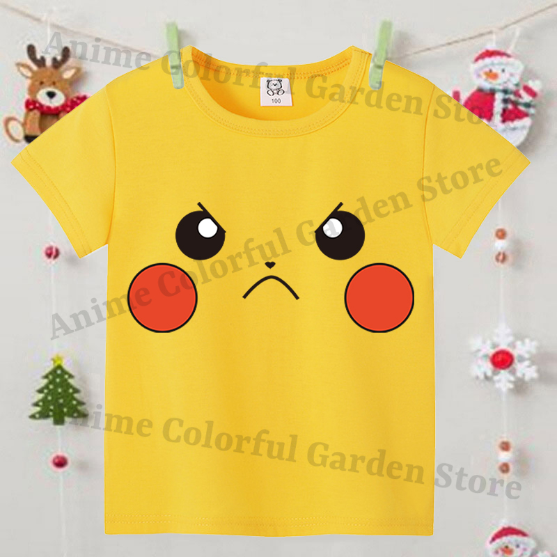 Pokemons Yellow Cute Short-sle – обзор и цена Summer Clothing For Girls
