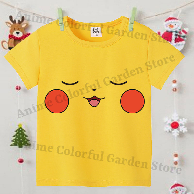 Pokemons Yellow Cute Short-sle – обзор и цена Summer Clothing For Girls