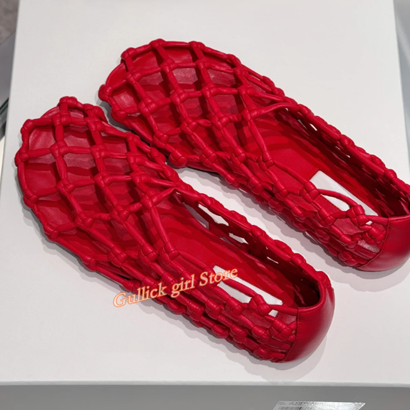French Woven Mesh Hollow flat  – обзор и цена Summer Clothing Offers