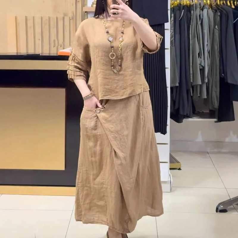 Casual O Neck Top Pullover & A – обзор и цена Summer Clothing Linen
