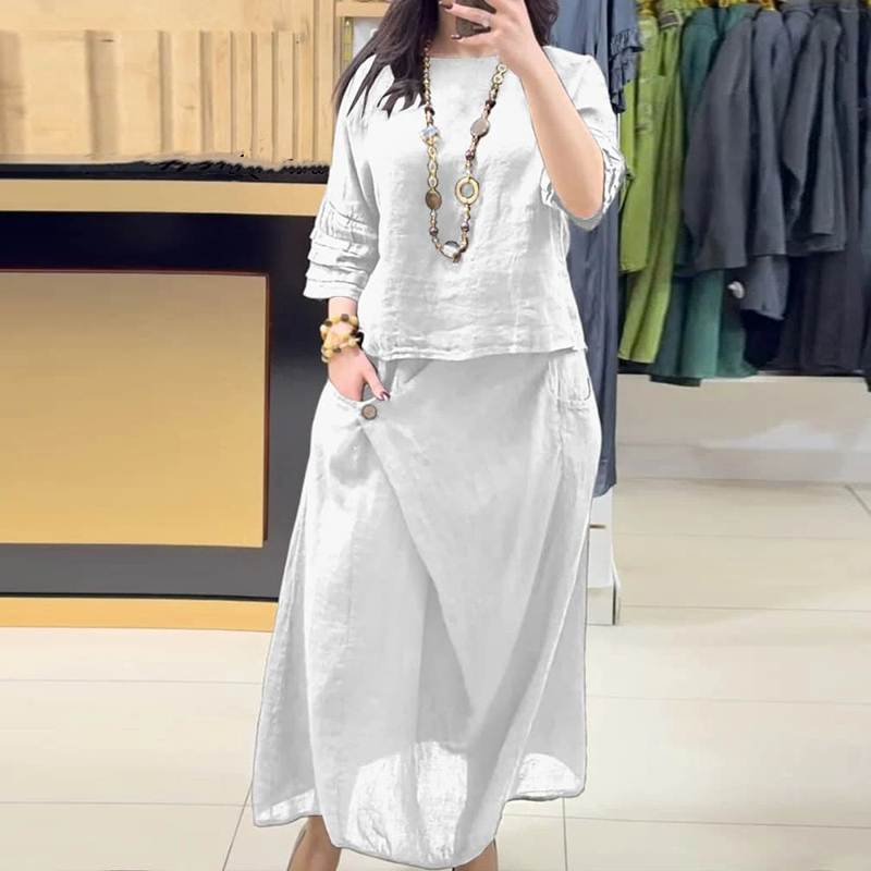 Casual O Neck Top Pullover & A – обзор и цена Summer Clothing Linen