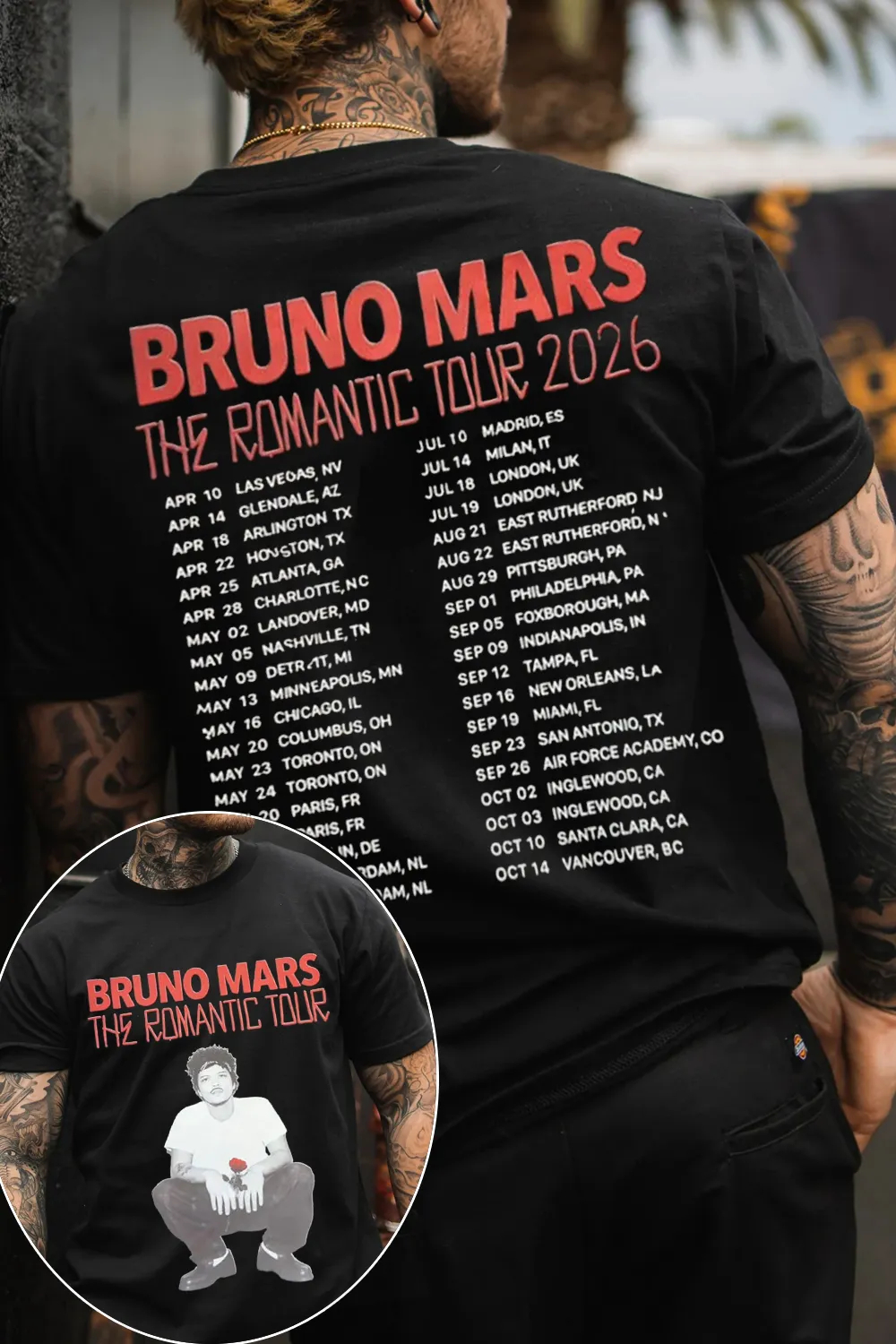 2026 Bruno Mars Graphic Shirt  – обзор и цена Summer Clothing Trends For Women 2026