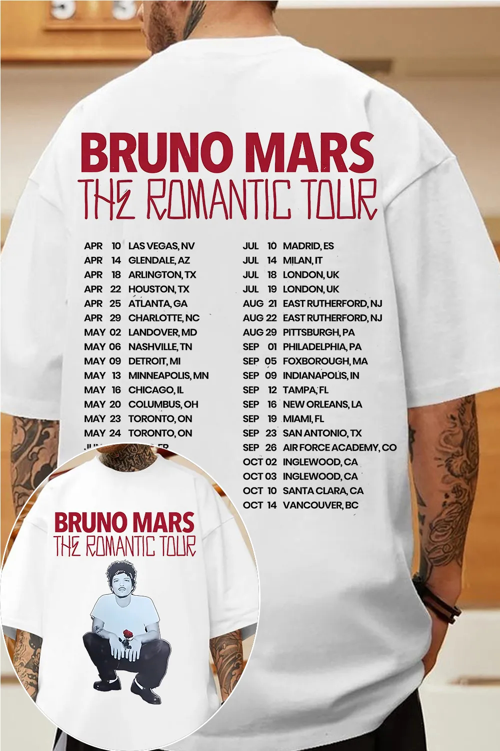 2026 Bruno Mars Graphic Shirt  – обзор и цена Summer Clothing Trends For Women 2026
