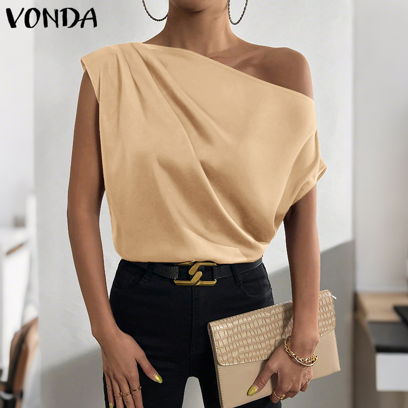 Plus Size 5XL VONDA Women Blou – обзор и цена Off Shoulder Blouse