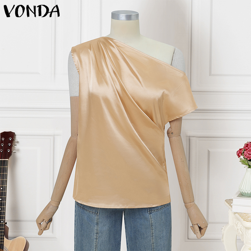 Plus Size 5XL VONDA Women Blou – обзор и цена Off Shoulder Blouse