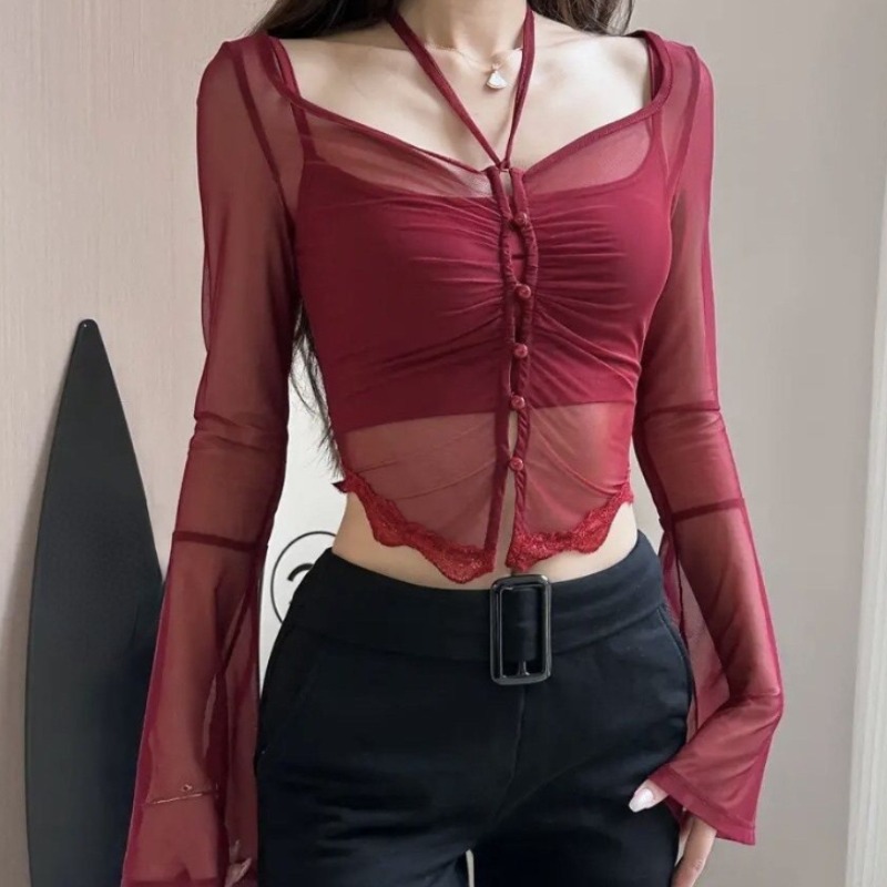 Sheer T-shirts for Women Hot G – обзор и цена Summer Clothing Young Women