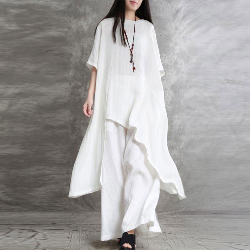 Women's Cotton Linen 2-piece S – обзор и цена Summer Linen Clothing For Women
