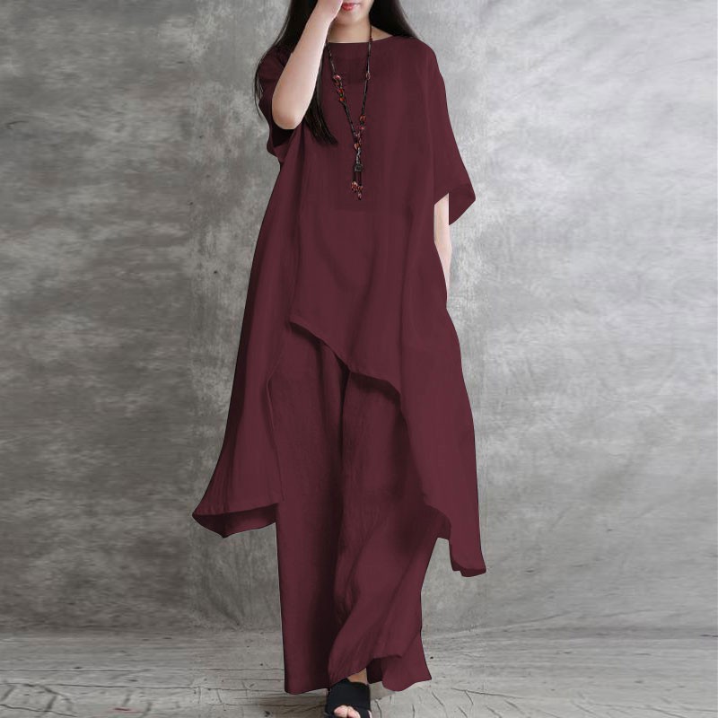 Women's Cotton Linen 2-piece S – обзор и цена Summer Linen Clothing For Women