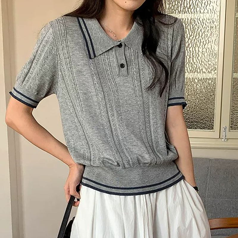 Short Sleeve Polo Neck Knit To – обзор и цена Summer Golf Clothing