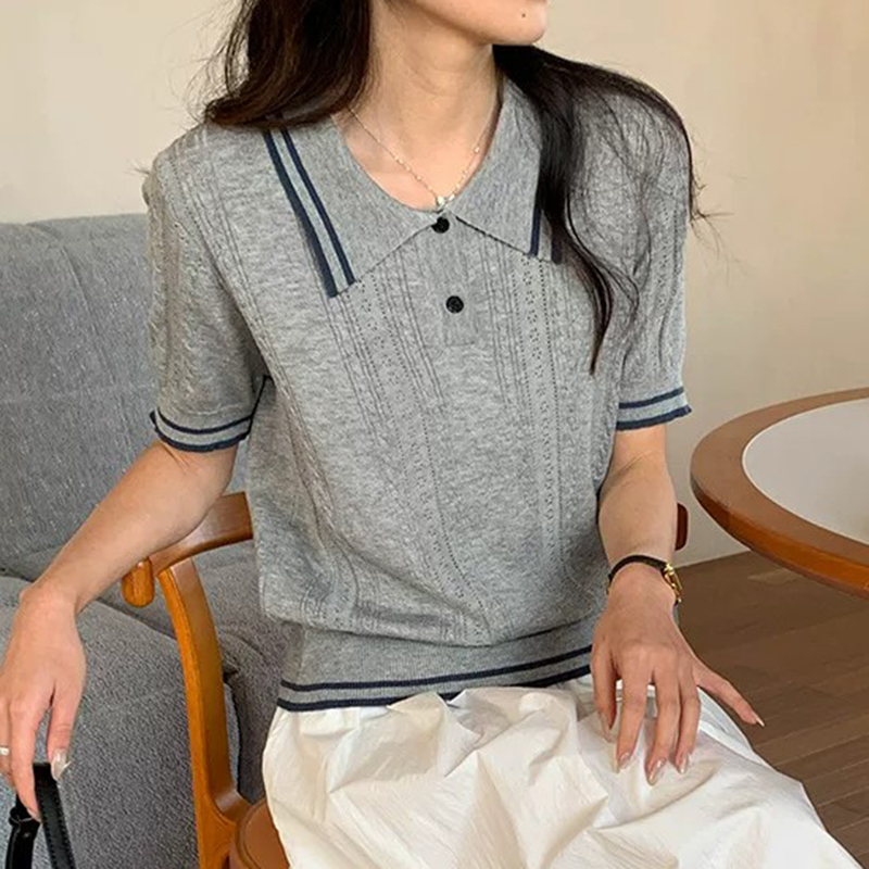 Short Sleeve Polo Neck Knit To – обзор и цена Summer Golf Clothing