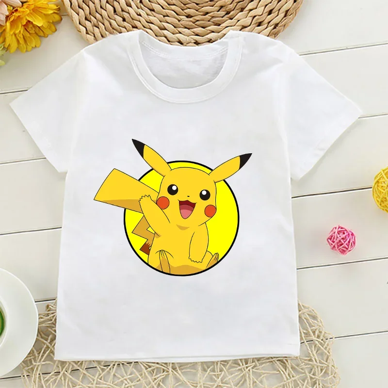 Pikachu Pokemon Cotton T Shirt – обзор и цена Summer Clothing Baby Boy