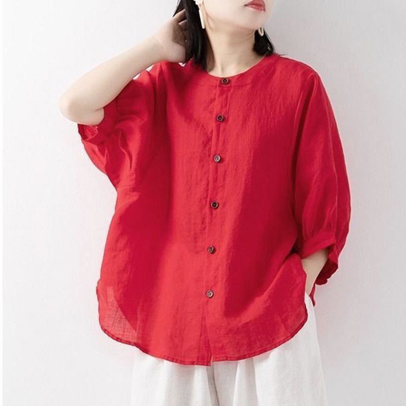 Cotton and linen shirt women's – обзор и цена Summer Clothing Linen