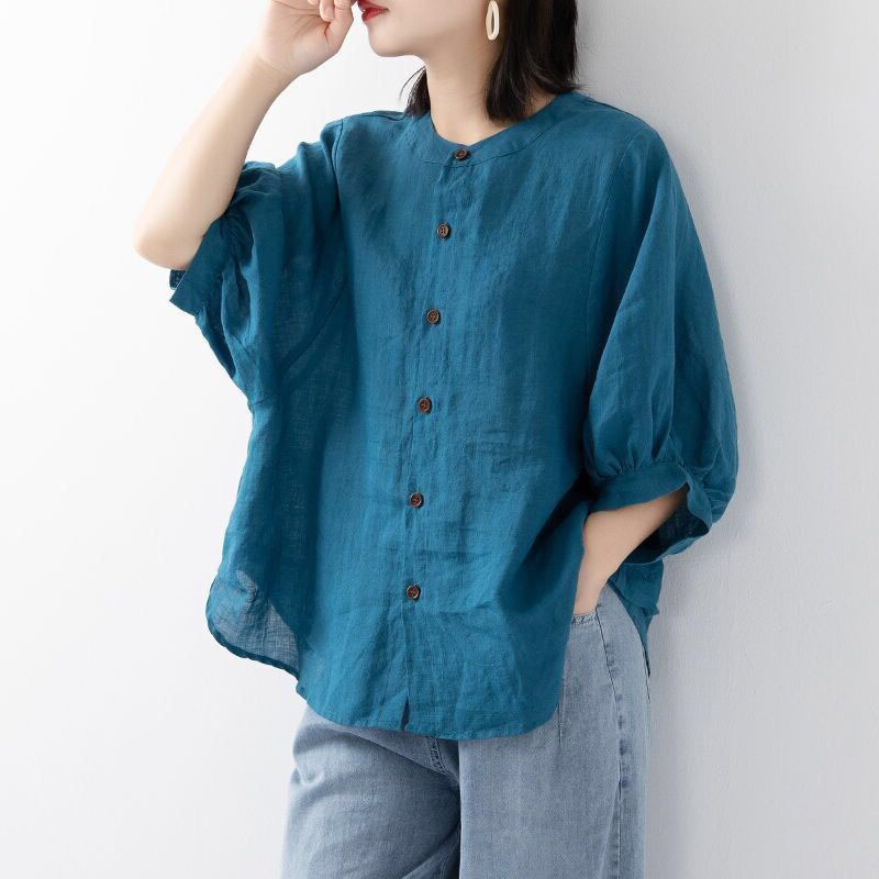 Cotton and linen shirt women's – обзор и цена Summer Clothing Linen