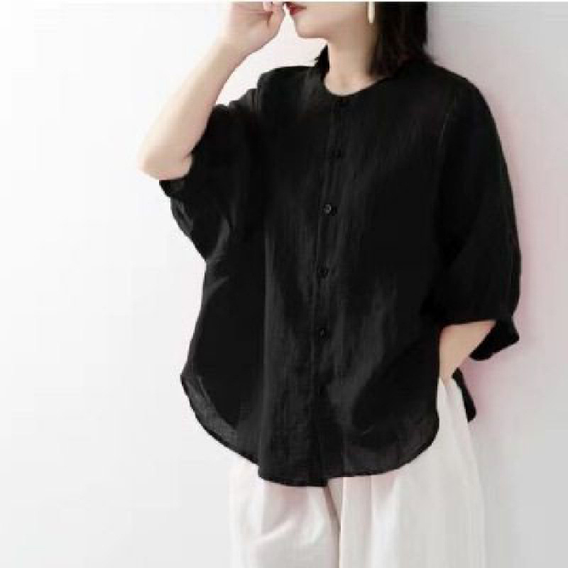 Cotton and linen shirt women's – обзор и цена Summer Clothing Linen