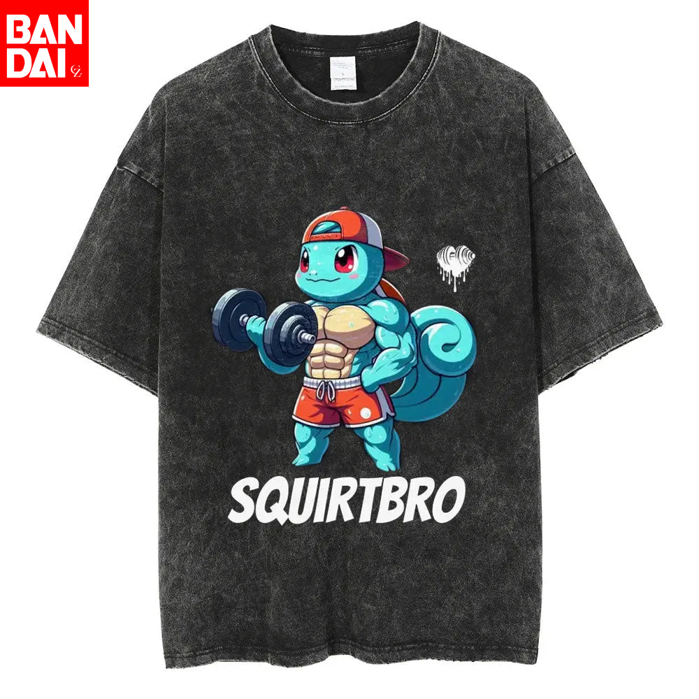 Pokemon Squirtle Squirtbro Gym – обзор и цена Vintage Summer Clothing Men